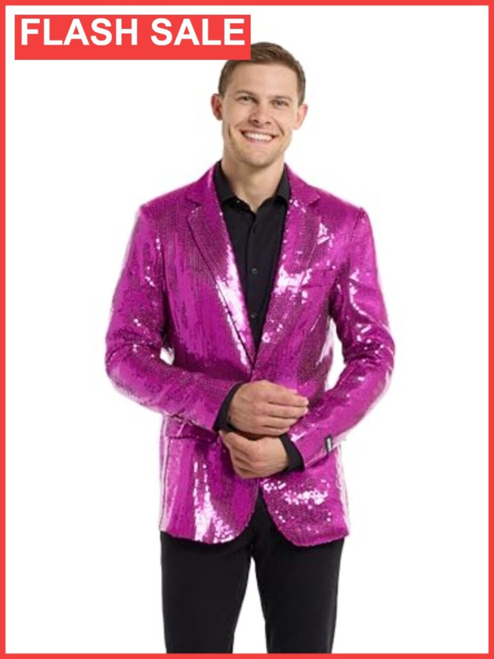 Sequins Blazer for Men Slim Fit Shiny Party Jacket